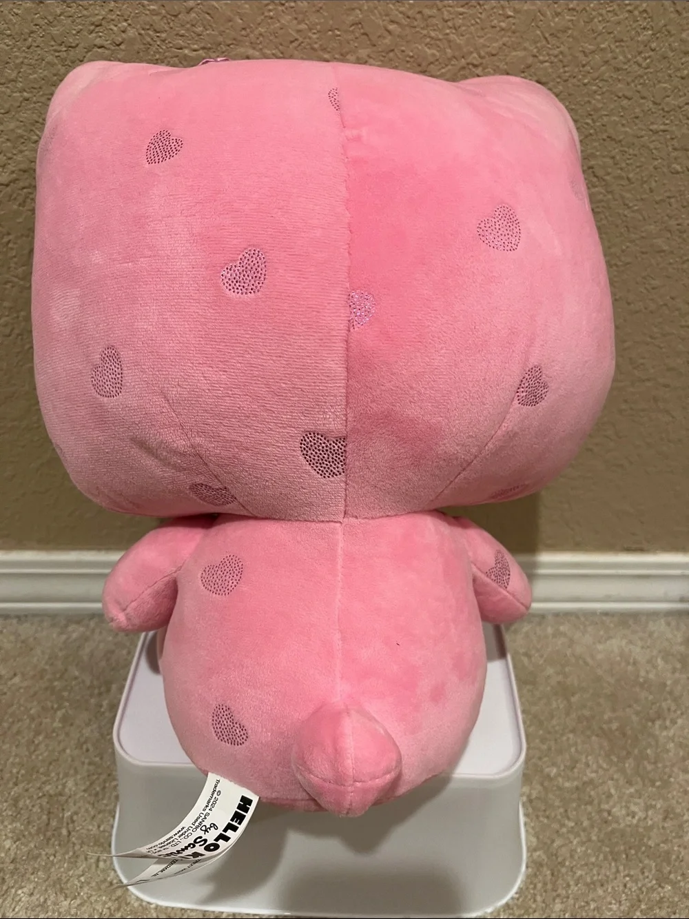 Hello Kitty Pink Plush with Shimmer Bow